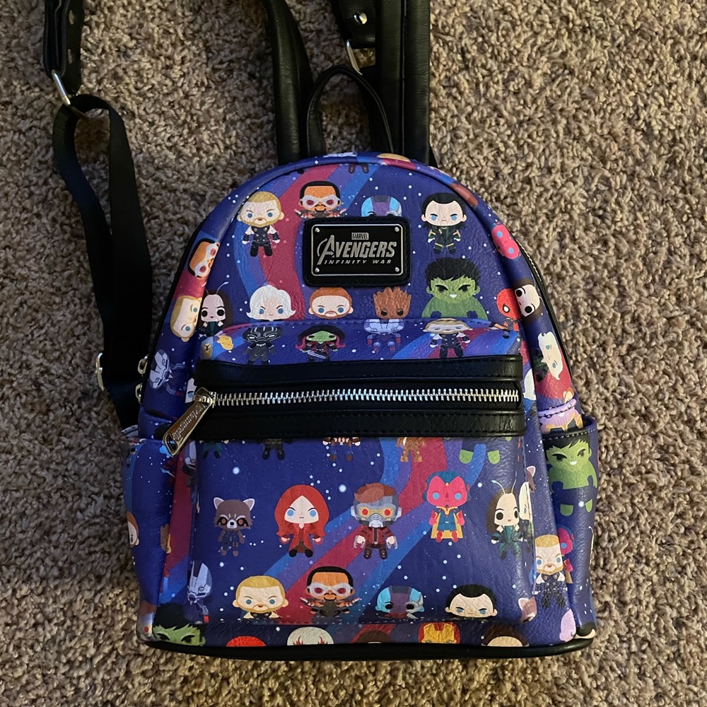 Loungefly Rare Avengers Infinity War Chibi Backpack NWOT